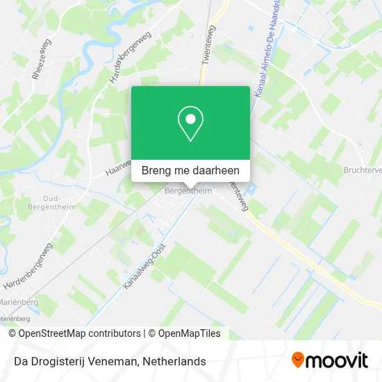 Da Drogisterij Veneman kaart