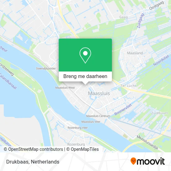 Drukbaas kaart