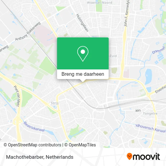 Machothebarber kaart