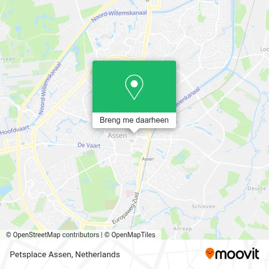 Petsplace Assen kaart