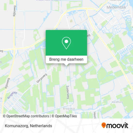 Komunazorg kaart