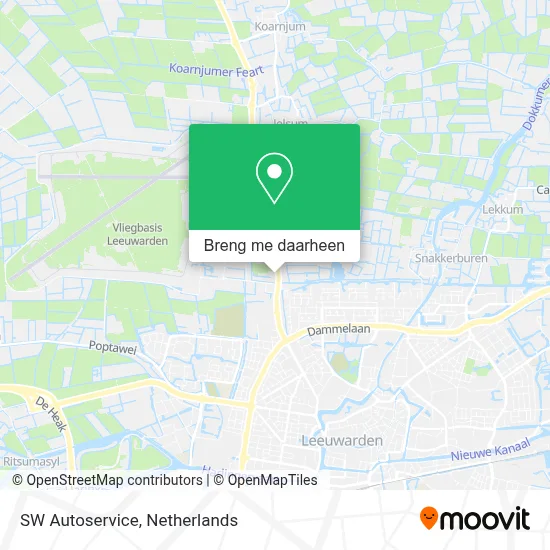 SW Autoservice kaart