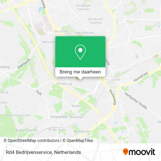 Rd4 Bedrijvenservice kaart