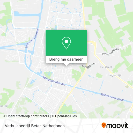 Verhuisbedrijf Beter kaart