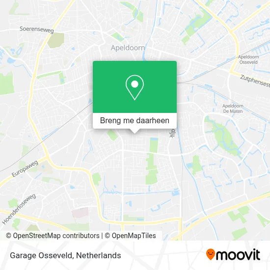 Garage Osseveld kaart