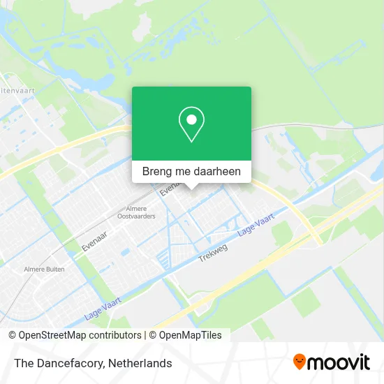 The Dancefacory kaart