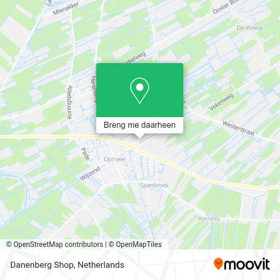 Danenberg Shop kaart