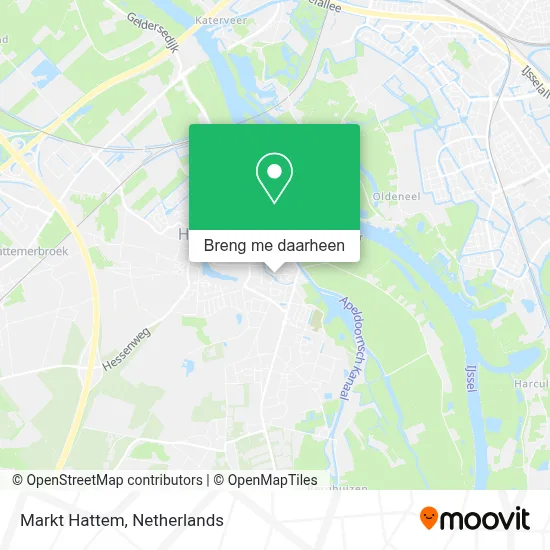 Markt Hattem kaart