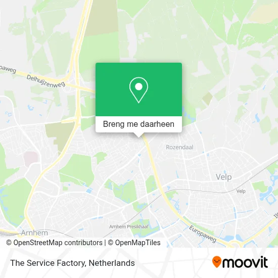 The Service Factory kaart
