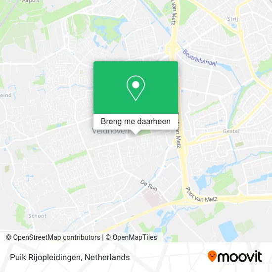 Puik Rijopleidingen kaart
