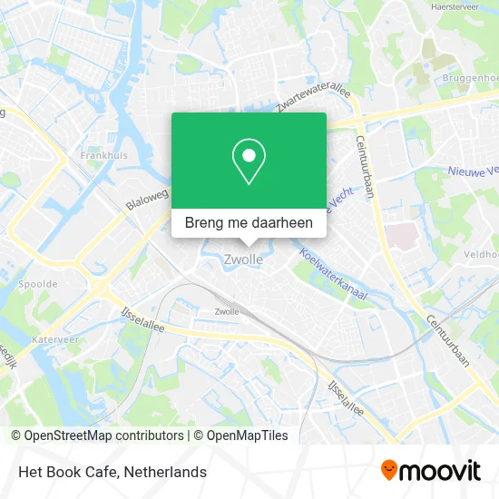 Het Book Cafe kaart