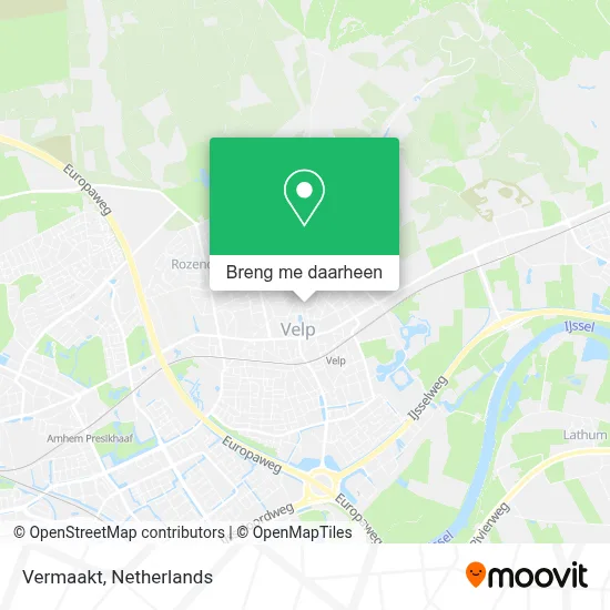 Vermaakt kaart