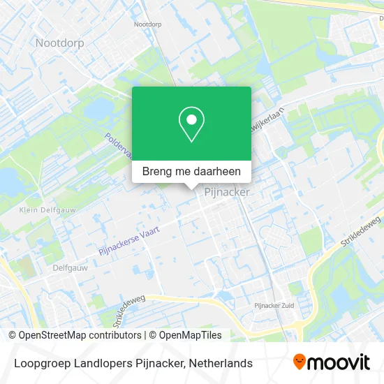 Loopgroep Landlopers Pijnacker kaart