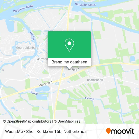 Wash.Me - Shell Kerklaan 15b kaart