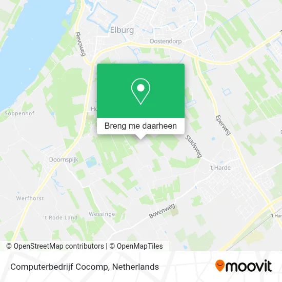 Computerbedrijf Cocomp kaart