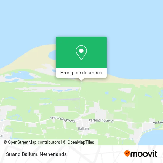 Strand Ballum kaart