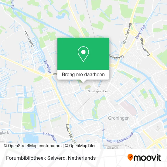 Forumbibliotheek Selwerd kaart
