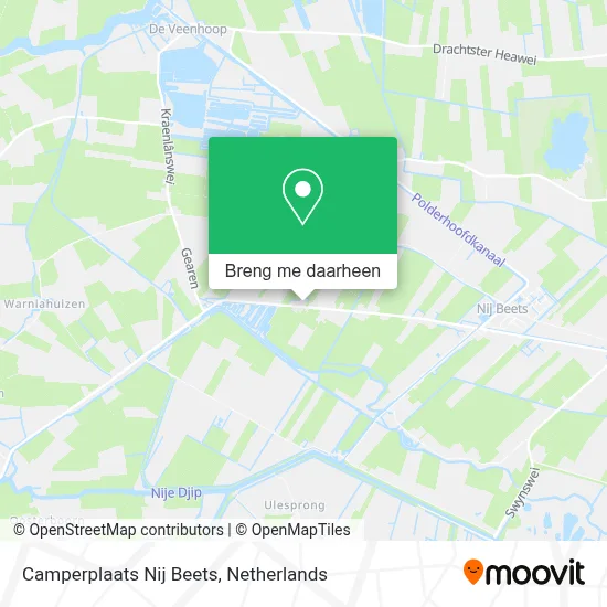 Camperplaats Nij Beets kaart