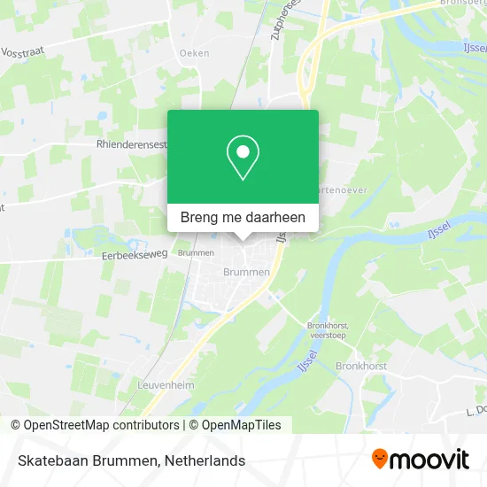 Skatebaan Brummen kaart