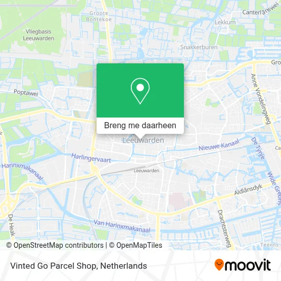 Vinted Go Parcel Shop kaart