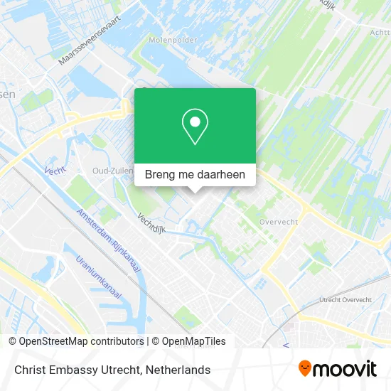 Christ Embassy Utrecht kaart