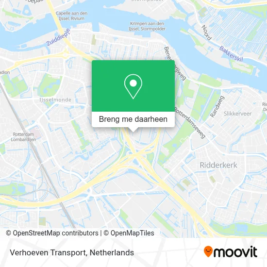 Verhoeven Transport kaart