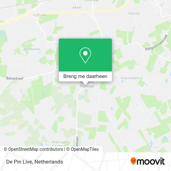 De Pin Live kaart