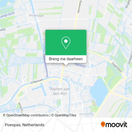 Poespas kaart