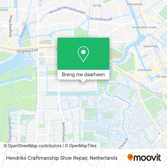 Hendriks Craftmanship Shoe Repair kaart