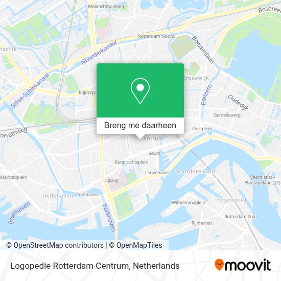 Logopedie Rotterdam Centrum kaart