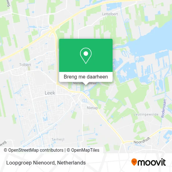 Loopgroep Nienoord kaart