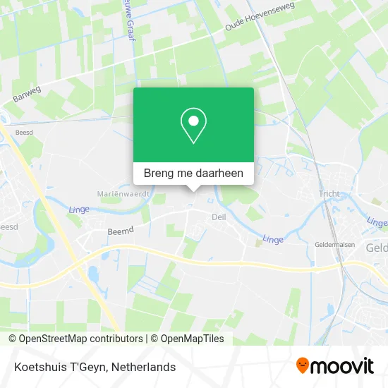 Koetshuis T'Geyn kaart