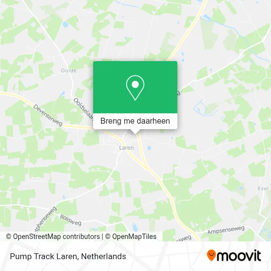 Pump Track Laren kaart