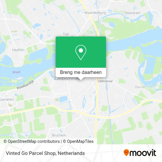 Vinted Go Parcel Shop kaart