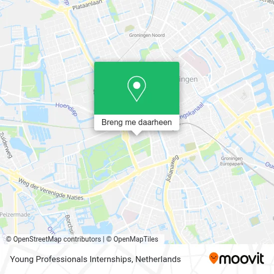 Young Professionals Internships kaart