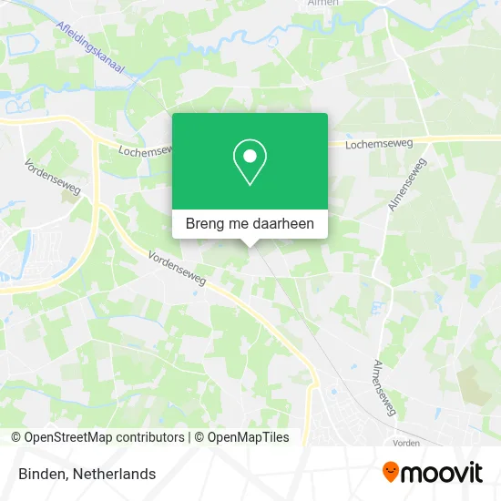 Binden kaart