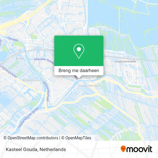 Kasteel Gouda kaart