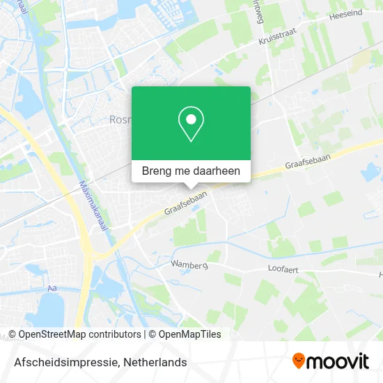 Afscheidsimpressie kaart