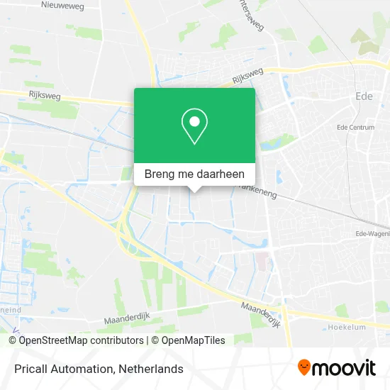 Pricall Automation kaart