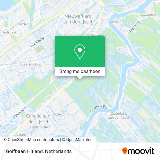 Golfbaan Hitland kaart