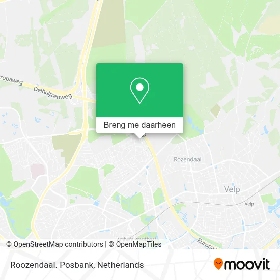 Roozendaal. Posbank kaart