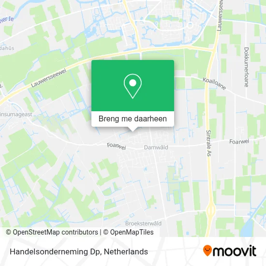 Handelsonderneming Dp kaart