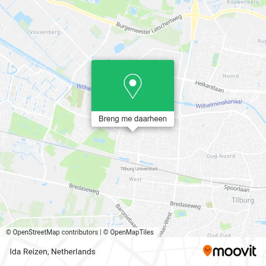 Ida Reizen kaart