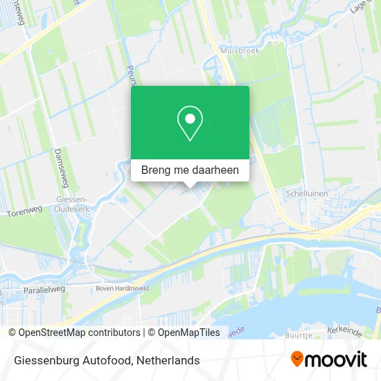 Giessenburg Autofood kaart