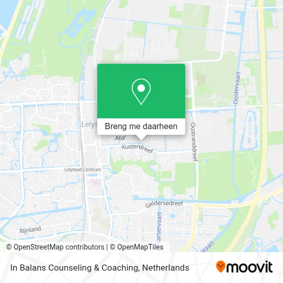 In Balans Counseling & Coaching kaart