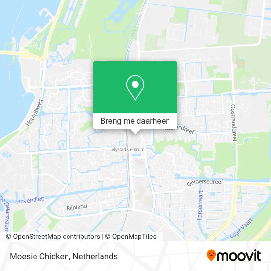 Moesie Chicken kaart