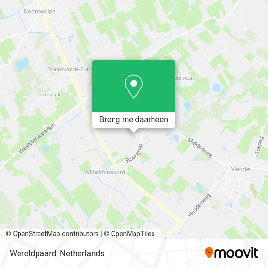 Wereldpaard kaart