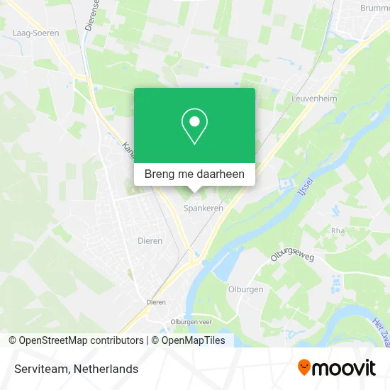 Serviteam kaart