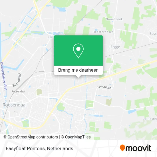 Easyfloat Pontons kaart
