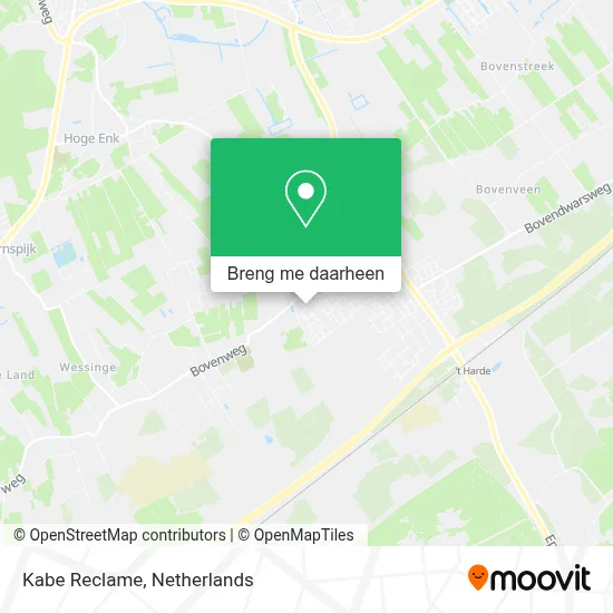 Kabe Reclame kaart